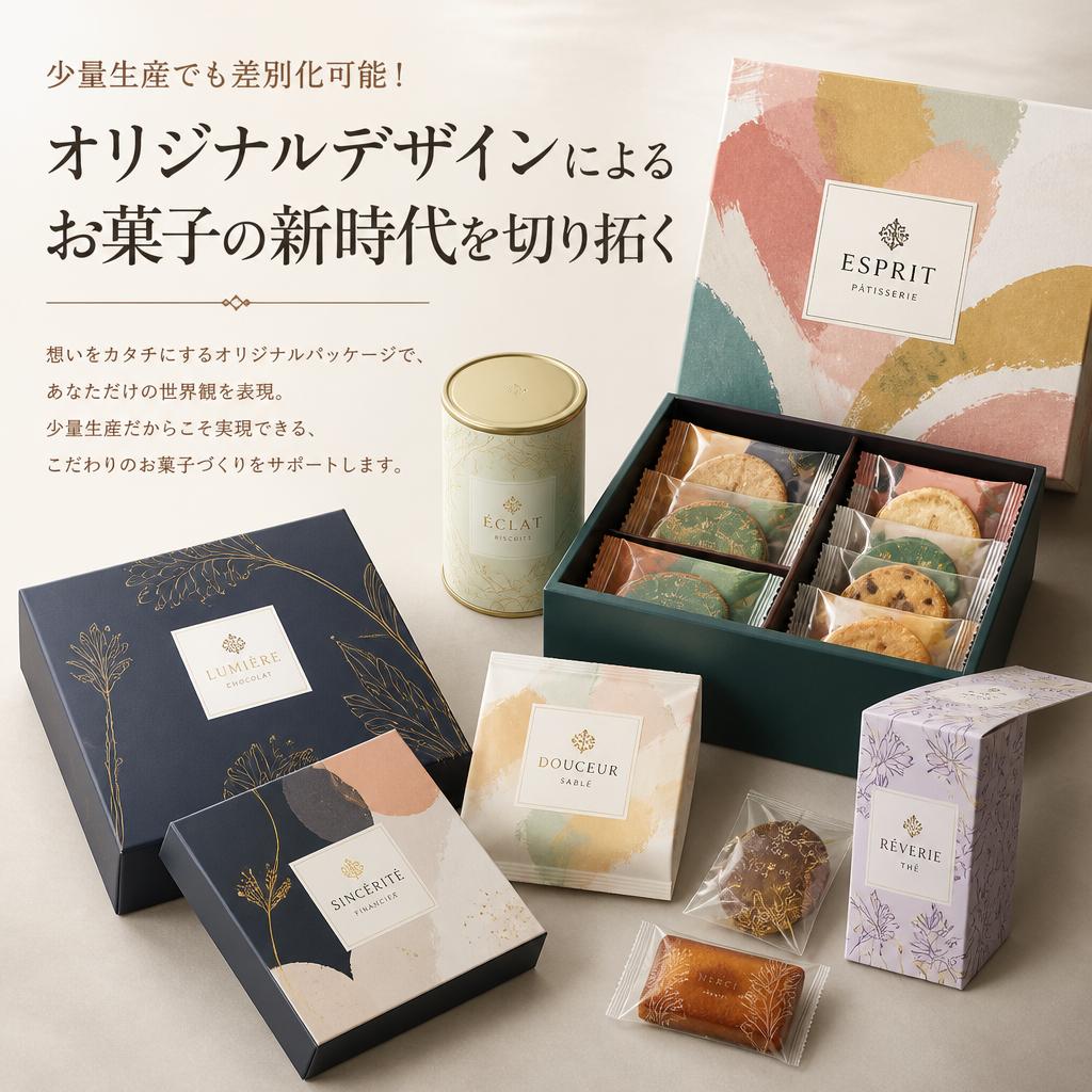 少量生産でも差別化可能！オリジナルデザインによるお菓子の新時代を切り拓く