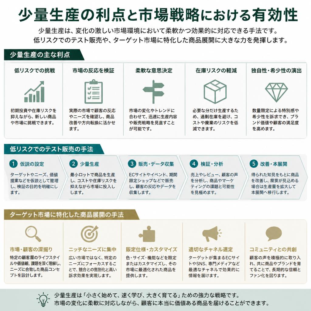 少量生産のメリット